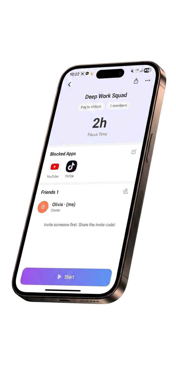 BlockTime — group detail screen